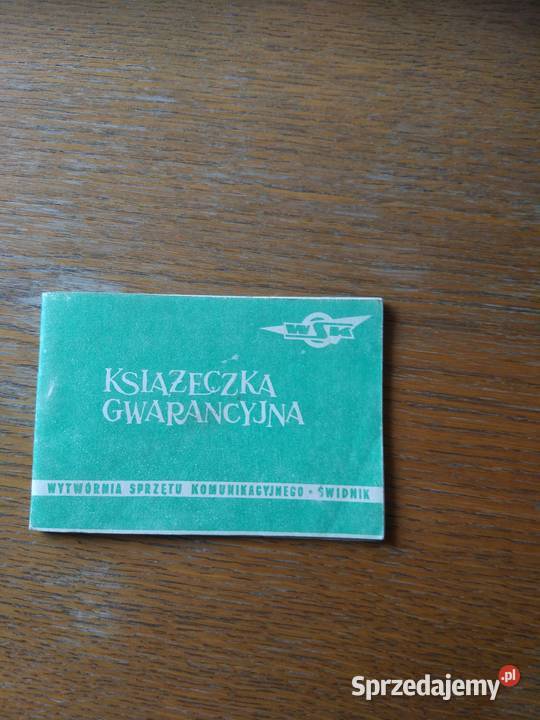 Książeczka gwarancyjna WSK Rybnik