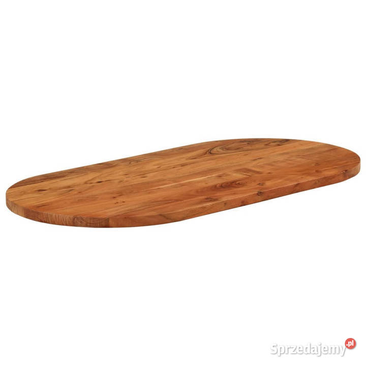 Blat do stołu 100x50x25 owalny lite drewno