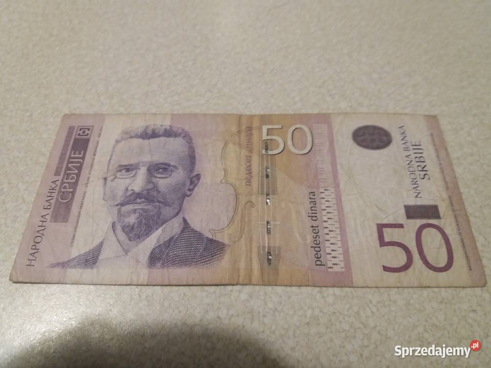Banknot 50 dinar Serbia Będzin sprzedam