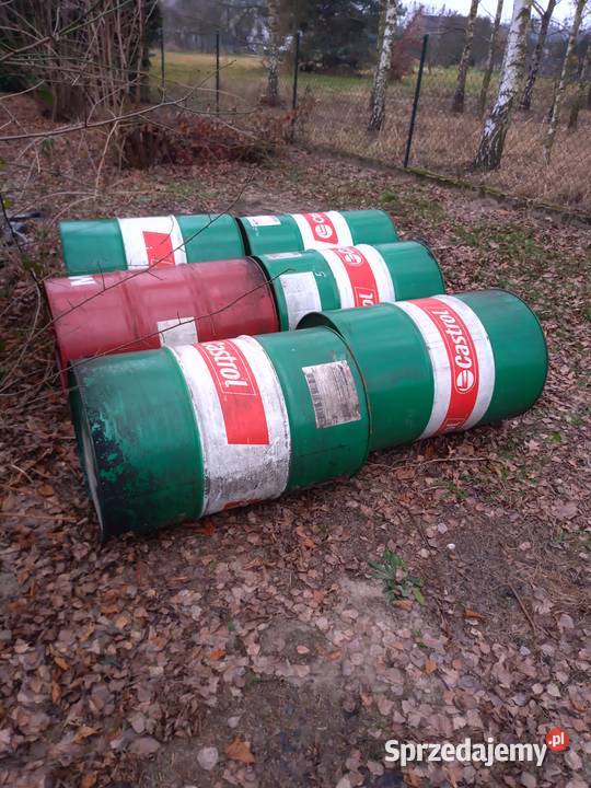 Beczka 200L oleju silnikowym śląskie Gorzyce