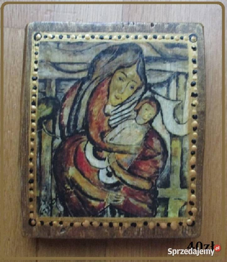Pokłon Trzech Króli obrazek na desce decoupage Łódź