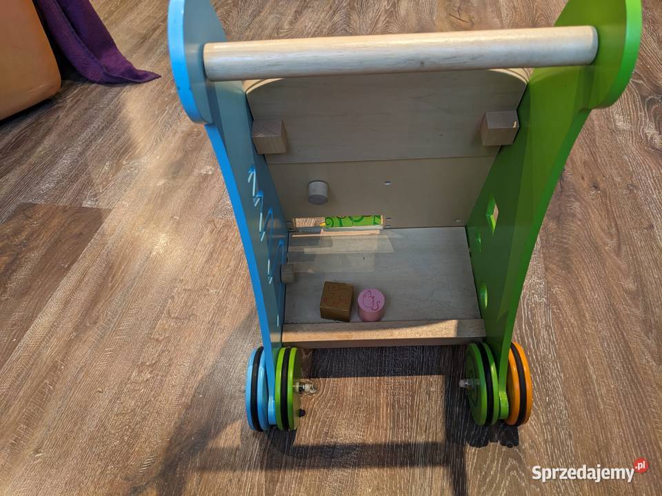 CHODZIK pchacz EDUKACYJNY drewniany Sosnowiec