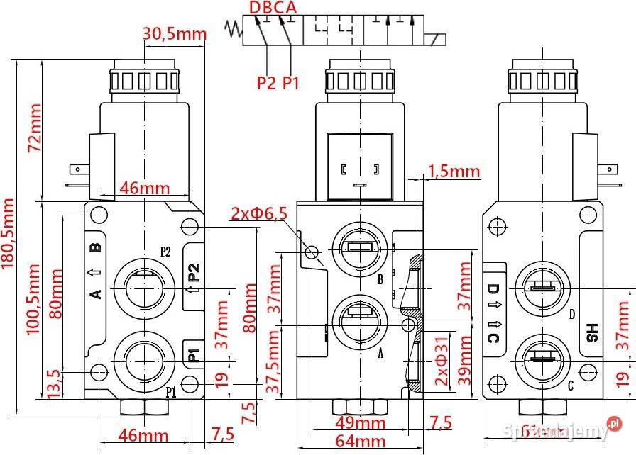Elektrozawór 62 Dzielnik 50L 12V 3Sekcje TUR kujawsko-pomorskie Solec Kujawski sprzedam
