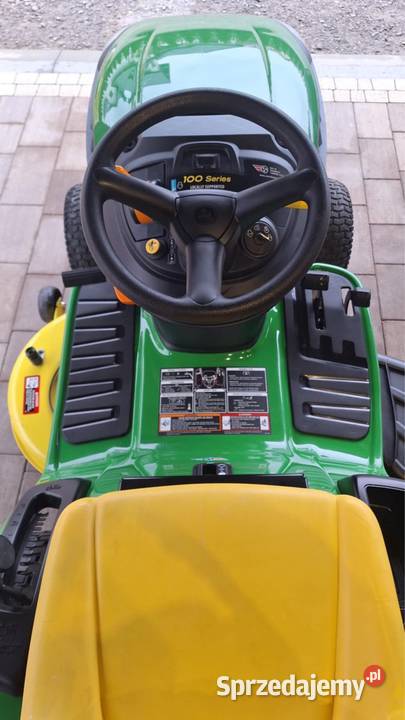 Traktorek kosiarka JOHN DEERE E110 47 Moto Brzóza Królewska