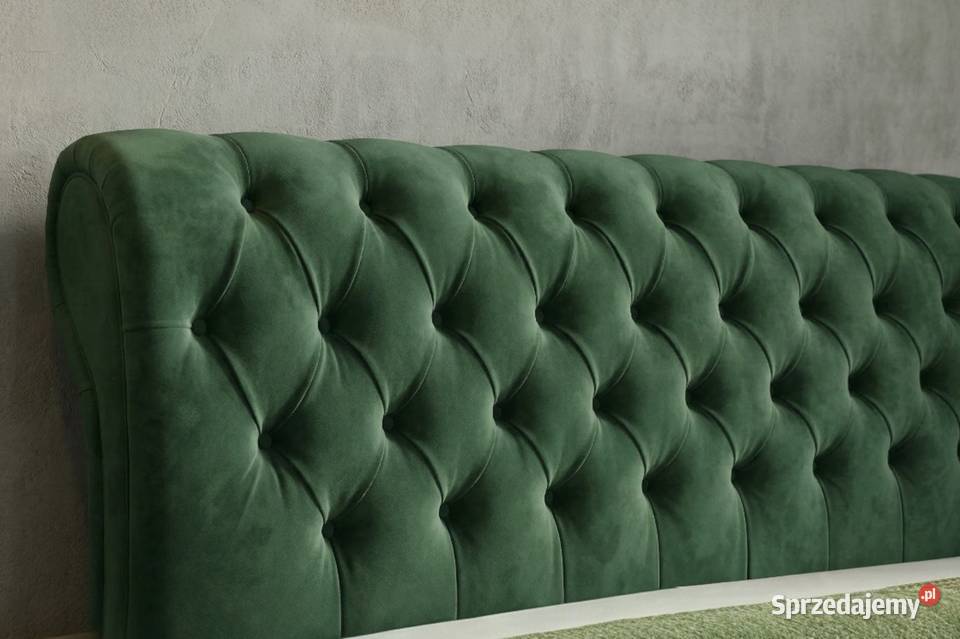 Eleganckie białe Łóżko BRUNO 1 180x200 Pikowane lubelskie Lublin