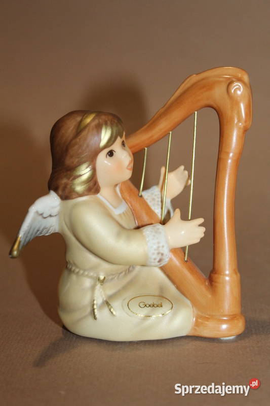 Figurka aniołek grający na harfie 256 FiaF Porcelana i szkło Szczecin