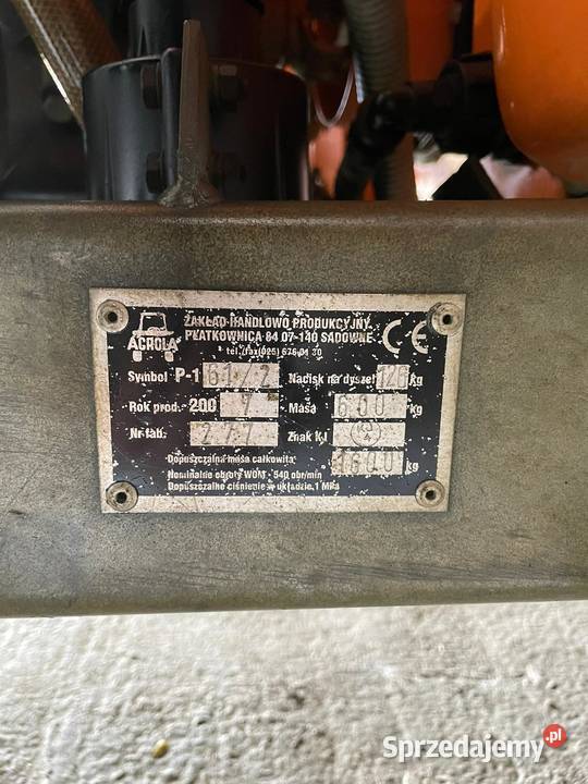 Opryskiwacz sadowniczy agrola 1000u