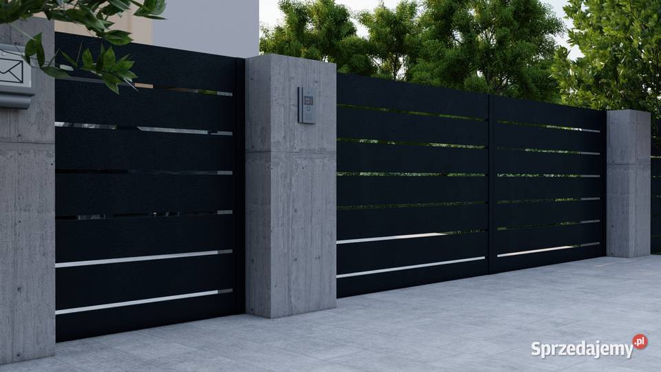 Brama ogrodzeniowa nowoczesna Laura Bramy Ostrołęka