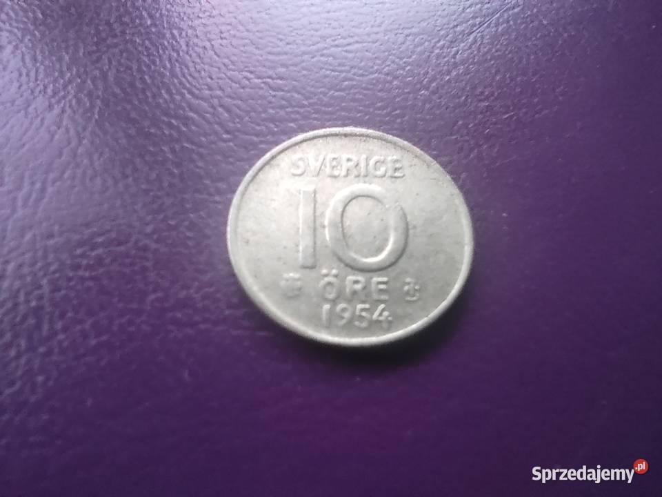 Moneta 10 ORE 1954 TS SZWECJA Srebro Rzadkość Numizmatyka Pruszków
