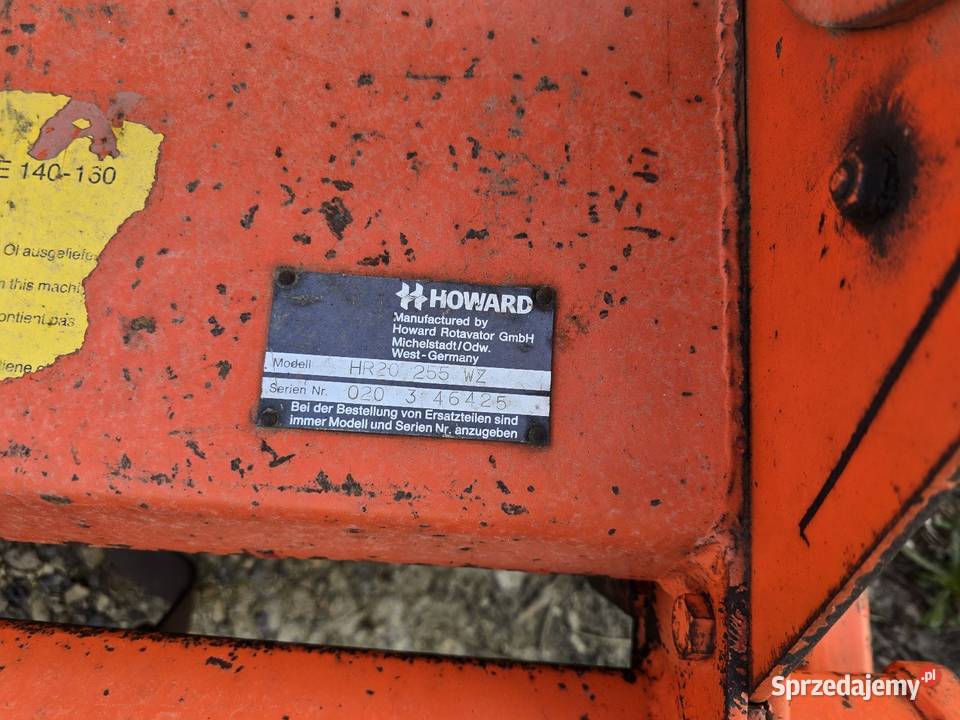 Brona glebogryzarka agregat Howard HR 20 255 Maków