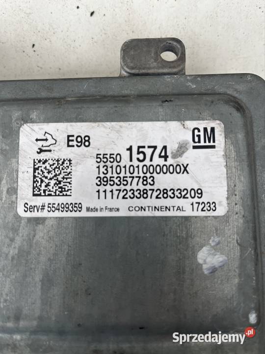 Sterownik komputer Opel zafira c
