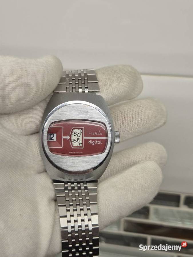 Mechaniczny zegarek Ruhla Digital Chorzów