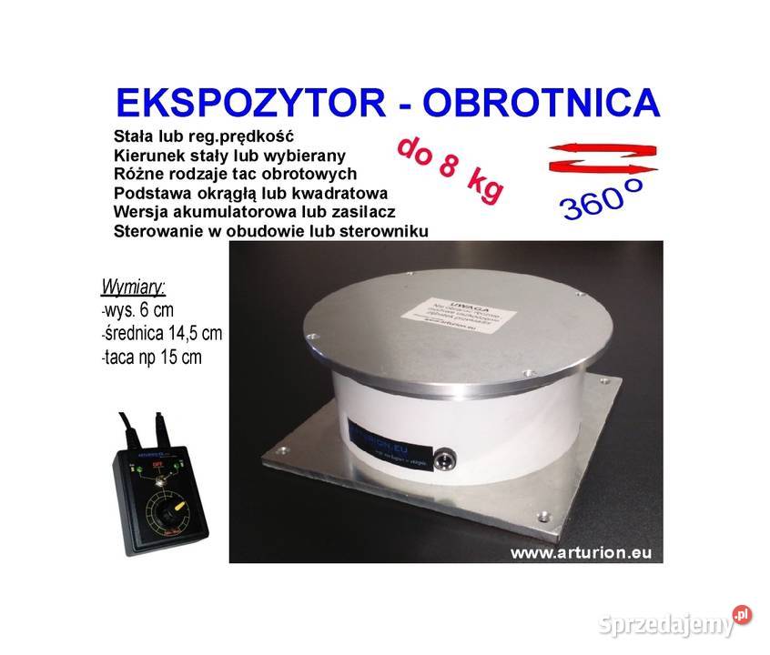 Ekspozytor Obrotnica Napęd reklamy do 8ster w mazowieckie Warszawa