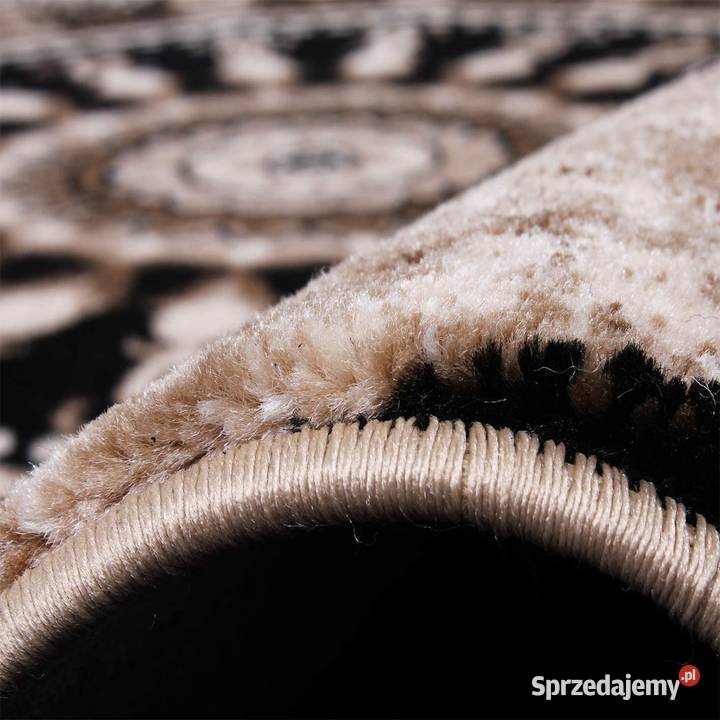 OUTLET Dywan BAROKOWY MANDALA brązowy czarny 240 odcienie brązowego Przeciszów