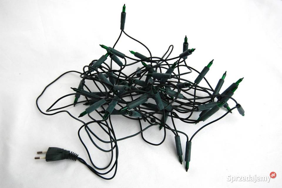 Lampki choinkowe tradycyjne zielone 50 diod Lublin