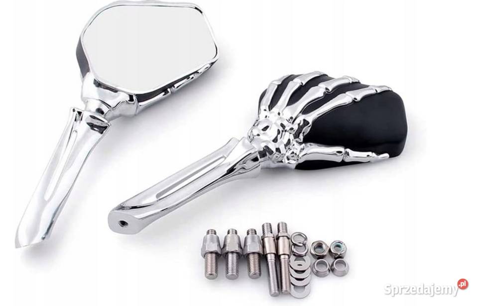 LUSTERKA MOTOCYKLOWE SZKIELET RĘKI Z METALU Lusterka Sosnowiec