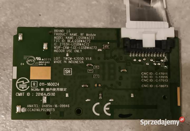 LG 43UK6750PLD Moduł Płytka WiFi Telewizory TV i Video Opole