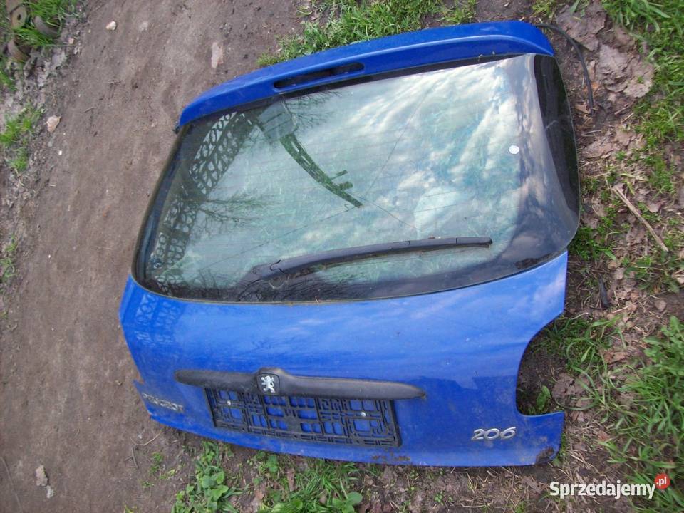 Peugeot 206 5D Tylna klapa z szyba Mińsk Mazowiecki sprzedam