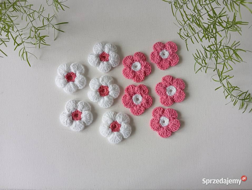 Szydełkowe kwiatki 55 pomorskie Kwidzyn