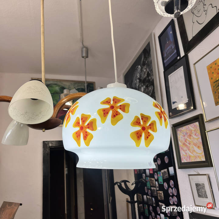 Lampa wisząca VEB Beleuchtungsglaskombinat mazowieckie Warszawa sprzedam