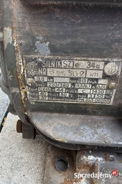 Silnik elektryczny 3 kW 380V sprzedam