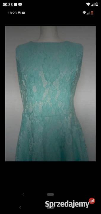 Elegancka sukienka wizytowa ala koronkowa Dębica