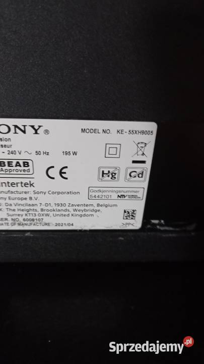 Elektronika tv SONY 55XH9005 55XF9005 Częstochowa