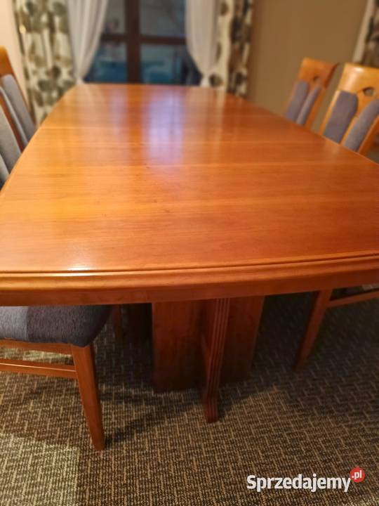 Stól rozkładany 6 krzeseł szafka RTV komoda Gostynin