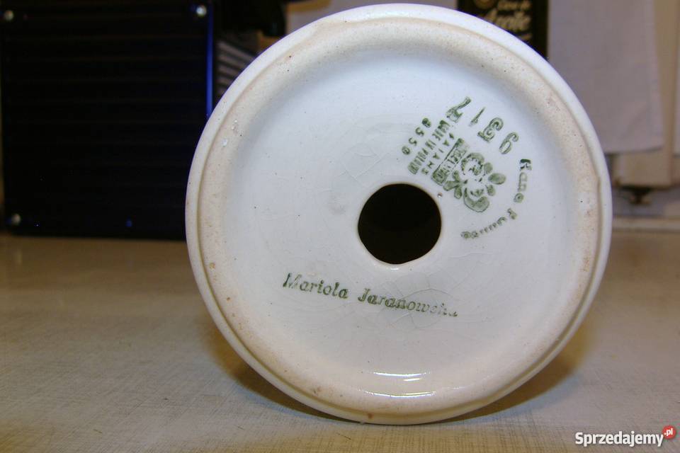 Oryginalny Fajans Włocławek półka z szufladkami