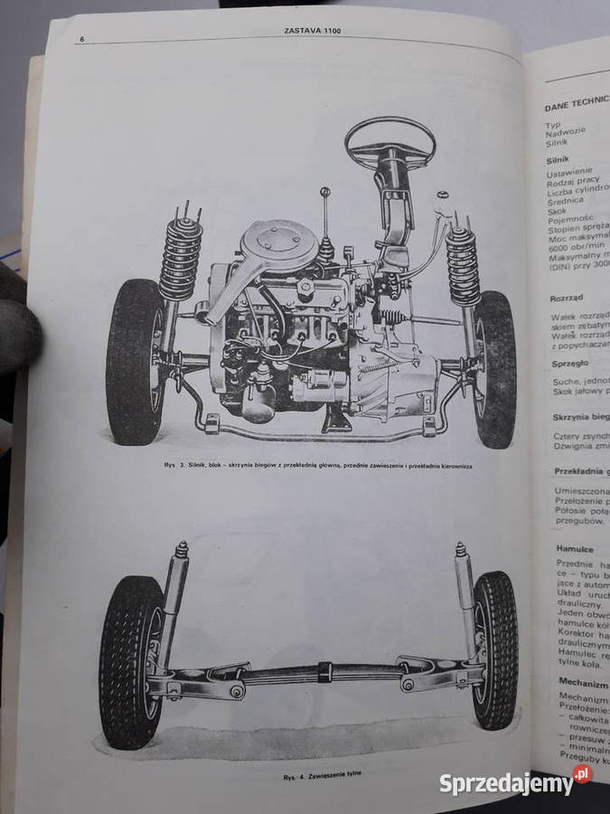 Instrukcja naprawy samochodu Zastava 1100 mazowieckie Warszawa