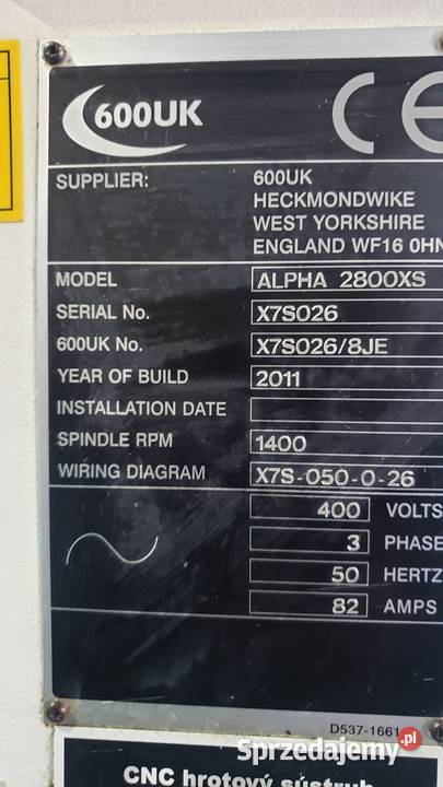 Sprzedam CNC tokarke Colcester ALPHA 2800 Xs z