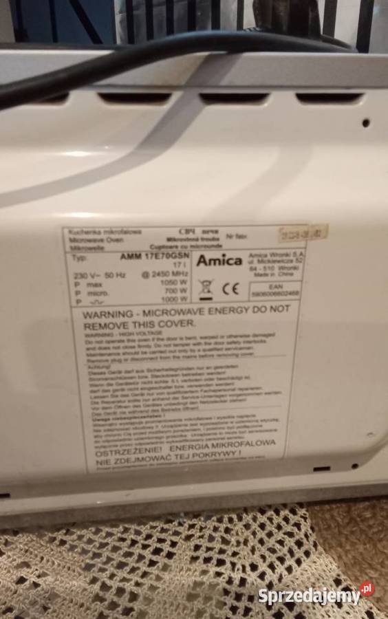 Sprzedam Sprawną Mikrofalówkę Amica Okazja Golub-Dobrzyń
