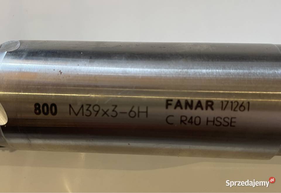 Gwintownik M39x3 6H R40 SE 800 FANAR łódzkie Czarnożyły