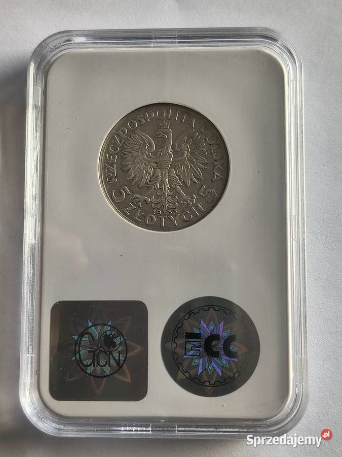 5 1933 Polonia grading GNC nota AU 53 Szczecin sprzedam