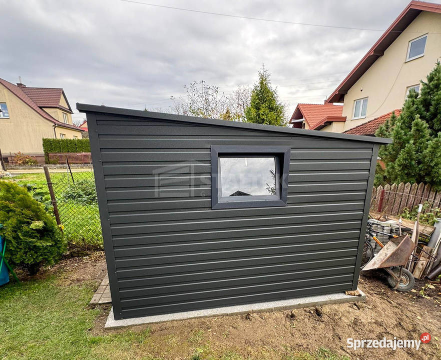 Schowek Domek Ogrodowy 23m Drzwi Okno Antracyt Giżycko