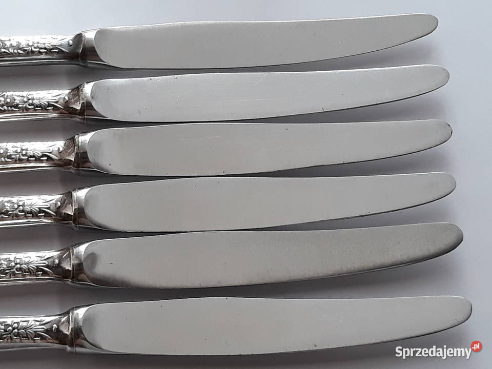 Posrebrzane noże obiadowe wz ROMAŃSKI Hefra sprzedam