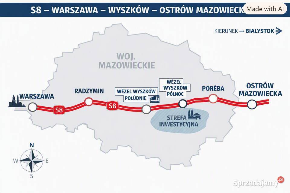 sprzedam dzialke Wyszków