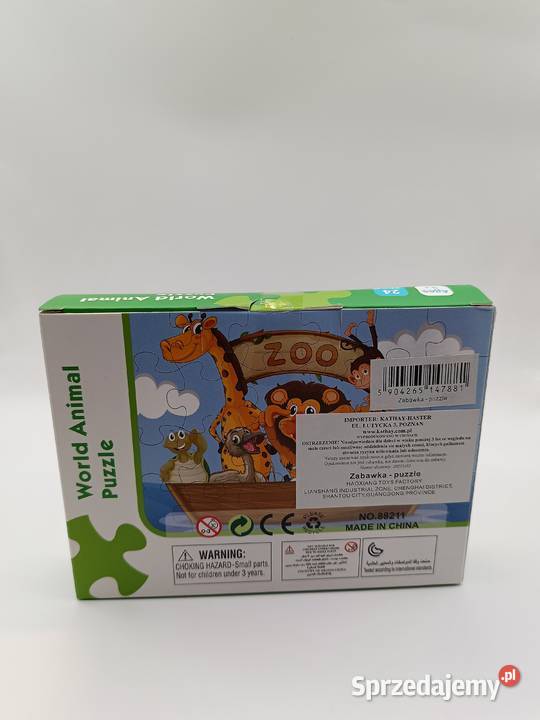 Puzzle dzieci Zoo World Animal Puzzle 24 Gdynia
