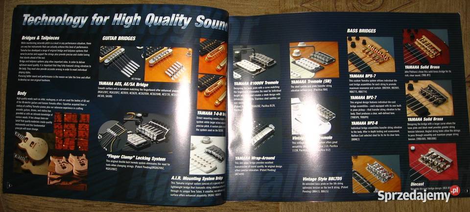 Yamaha Electric Guitars Basses Catalog 2007 Yamaha Kępice sprzedam