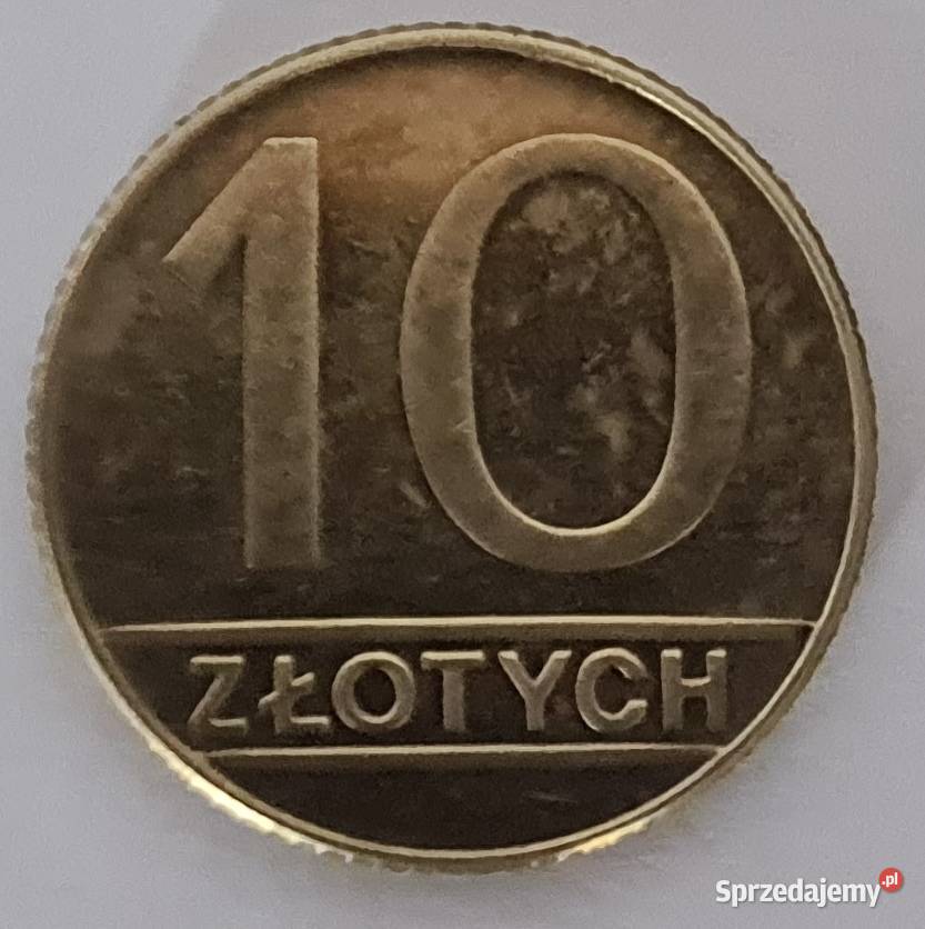 Moneta 10 złotych PLZ z PRL-u Polska
