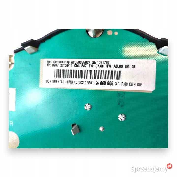 LICZNIK ZEGARY 96668806 XT Citroen C3 II 14 HDI lubelskie