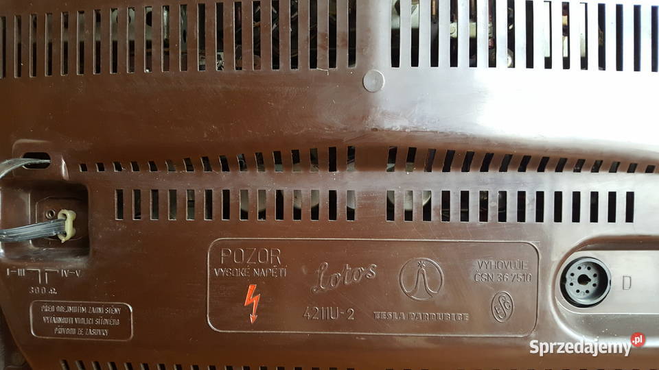 Telewizor lampowy Lotos Tesla 1962 r Warszawa