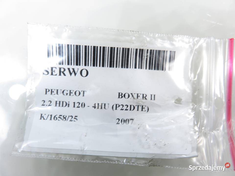 SERWO PEUGEOT BOXER II 22 HDi 51725092 Pompy hamulcowe sprzedam