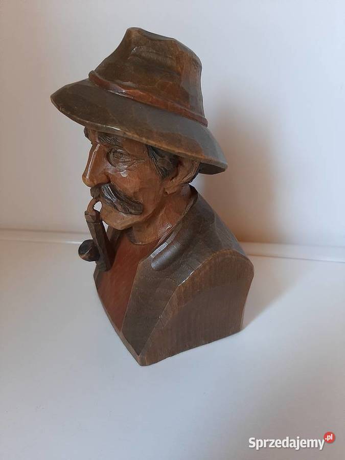 Rzeźba z drewna Baba i Chłop Lubień sprzedam