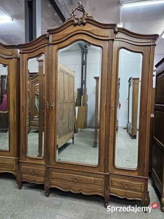 Stara dębowa szafa Ludwikowska rocaille Francja Nowy Sącz