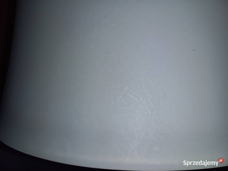 Żyrandol szklany ciężki klosz mosiężny uchwyt z