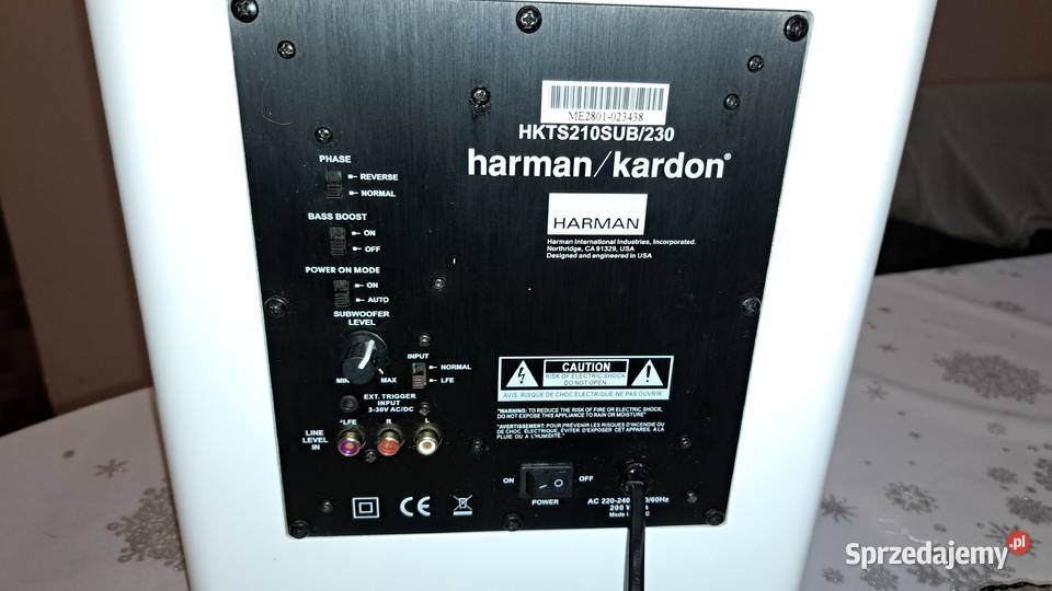 Subwoofer HKTS210SUB230 mazowieckie Wieliszew sprzedam