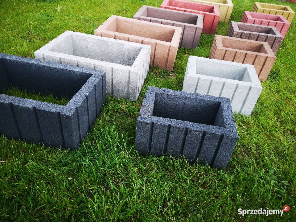 Gazony betonowe 60x40x20 Donice ogrodowe