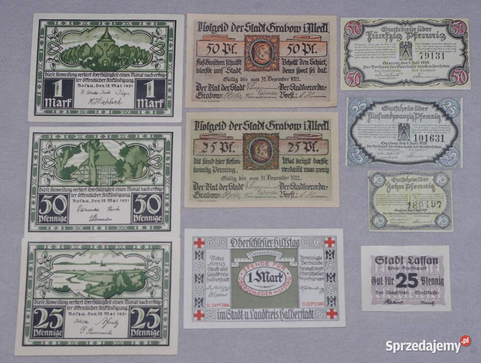 Zestaw notgeldów 10