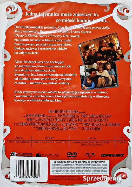 KIEDY MĘŻCZYZNA KOCHA KOBIETĘ MEG RYAN ANDY sprzedam